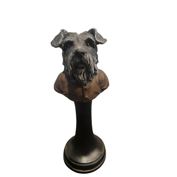 Terrier Dog Bust Home Decor Hand Painted Fanatics - Picture 4 of 9